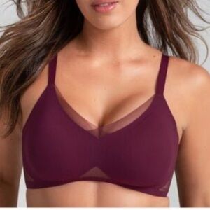 Honey love crossover bra maroon 38 B/C Large NWT